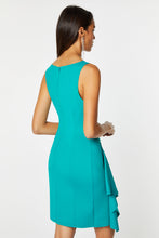 Load image into Gallery viewer, DRAPED SHEATH DRESS IN STRETCHY ENGINEERED JERSEY