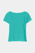 Load image into Gallery viewer, CROPPED T-SHIRT IN CRÊPE DE CHINE