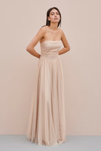 Load image into Gallery viewer, FLARED TULLE DRESS WITH GATHERED BODICE