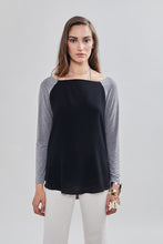 Load image into Gallery viewer, Contrasting fabric t-shirt 42 / GREY MELANGE