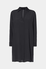 Load image into Gallery viewer, CREPE DE CHINE SHIRT DRESS WITH GOLD BUTTONS