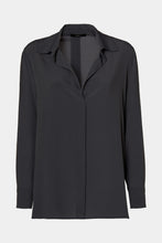 Load image into Gallery viewer, CREPE DE CHINE SHIRT WITH GOLD BUTTONS