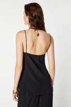 Load image into Gallery viewer, CRÊPE DE CHINE TOP WITH CLASP AND THIN STRAPS