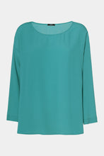 Load image into Gallery viewer, CREW NECK BLOUSE IN CREPE DE CHINE