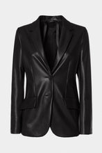 Load image into Gallery viewer, FAUX LEATHER TAILORED BLAZER