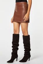 Load image into Gallery viewer, FAUX LEATHER MINISKIRT