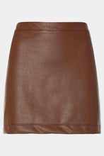 Load image into Gallery viewer, FAUX LEATHER MINISKIRT