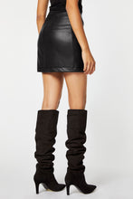 Load image into Gallery viewer, FAUX LEATHER MINISKIRT