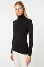 Load image into Gallery viewer, BASIC ROLL-NECK TOP IN STRETCHY VISCOSE JERSEY