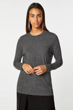 Load image into Gallery viewer, BASIC CREW-NECK TOP IN STRETCHY VISCOSE JERSEY