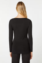 Load image into Gallery viewer, BASIC BATEAU-NECK TOP IN STRETCHY VISCOSE JERSEY