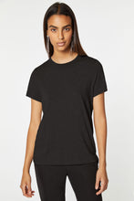 Load image into Gallery viewer, CREW NECK T-SHIRT IN STRETCHY VISCOSE JERSEY