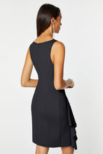 Load image into Gallery viewer, DRAPED SHEATH DRESS IN STRETCHY ENGINEERED JERSEY