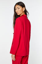 Load image into Gallery viewer, DOUBLE-BREASTED BLAZER IN VISCOSE CREPE WITH ENVERS SATIN DETAILS