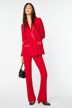 Load image into Gallery viewer, DOUBLE-BREASTED BLAZER IN VISCOSE CREPE WITH ENVERS SATIN DETAILS