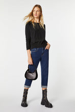 Load image into Gallery viewer, DARK-BLUE DENIM BOYFRIEND JEANS