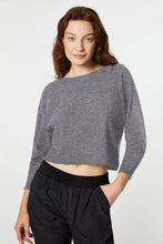 Load image into Gallery viewer, CROPPED SWEATER IN STRETCH YARN