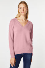 Load image into Gallery viewer, CHUNKY KNIT SWEATER WITH DEEP V NECK