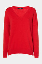 Load image into Gallery viewer, CHUNKY KNIT SWEATER WITH DEEP V NECK