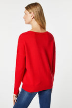 Load image into Gallery viewer, CHUNKY KNIT SWEATER WITH DEEP V NECK