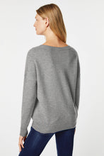 Load image into Gallery viewer, CHUNKY KNIT SWEATER WITH DEEP V NECK