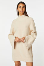 Load image into Gallery viewer, CHUNKY CASHMERE KNIT DRESS WITH BIG SLEEVES
