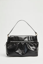 Load image into Gallery viewer, FAUX LEATHER SLOUCHY BAG WITH RUCHING
