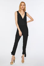 Load image into Gallery viewer, CARGO PANTS IN STRETCH VISCOSE CREPE WITH ANKLE STRAPS
