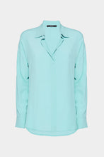 Load image into Gallery viewer, CRÊPE DE CHINE V-NECK LOOSE SHIRT