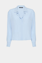 Load image into Gallery viewer, CRÊPE DE CHINE V-NECK BOXY SHIRT