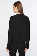 Load image into Gallery viewer, CRÊPE DE CHINE V-NECK BOXY SHIRT