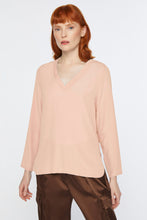 Load image into Gallery viewer, CRÊPE DE CHINE V-NECK TOP