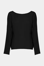 Load image into Gallery viewer, CRÊPE DE CHINE TOP WITH BACK V-NECK