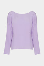 Load image into Gallery viewer, CRÊPE DE CHINE TOP WITH BACK V-NECK