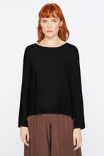 Load image into Gallery viewer, CRÊPE DE CHINE ROUND-NECK TOP