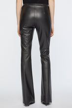 Load image into Gallery viewer, FAUX LEATHER FLARED TROUSERS