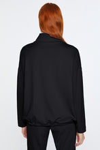 Load image into Gallery viewer, HIGH-NECK SWEATSHIRT IN ENGINEERED STRETCH JERSEY WITH DRAWSTRING
