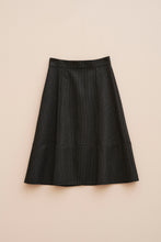 Load image into Gallery viewer, FLARED PINPOINT MIDI SKIRT
