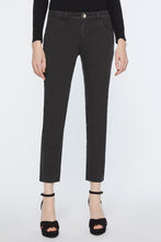 Load image into Gallery viewer, BOOTCUT JEANS IN STRETCH COTTON GABARDINE WITH BUTTONS ON THE BACK POCKETS