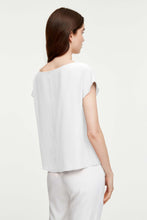 Load image into Gallery viewer, CROPPED T-SHIRT IN CRÊPE DE CHINE