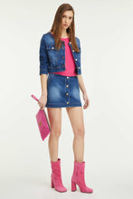 Load image into Gallery viewer, BLUE DENIM CROPPED JACKET