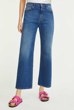 Load image into Gallery viewer, BLUE DENIM RELAXED STRAIGHT JEANS