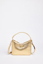 Load image into Gallery viewer, FAUX-LEATHER CRESCENT BAG WITH GOLD CG LOGO