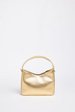 Load image into Gallery viewer, FAUX-LEATHER CRESCENT BAG WITH GOLD CG LOGO
