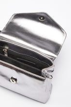 Load image into Gallery viewer, FAUX-LEATHER MINI BAG WITH CONTOURED FLAP AND CG LOGO
