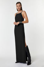 Load image into Gallery viewer, HALTER NECK MAXI DRESS IN STRETCHY VISCOSE CRÊPE