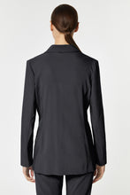 Load image into Gallery viewer, DOUBLE-BREASTED BLAZER IN STRETCHY VISCOSE CREPE WITH FABRIC-COATED BUTTONS