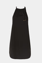 Load image into Gallery viewer, HALTER NECK DRESS IN STRETCHY POPLIN WITH DRAWSTRING