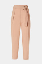 Load image into Gallery viewer, CARROT PANTS IN STRETCHY POPLIN WITH BELT