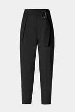 Load image into Gallery viewer, CARROT PANTS IN STRETCHY POPLIN WITH BELT